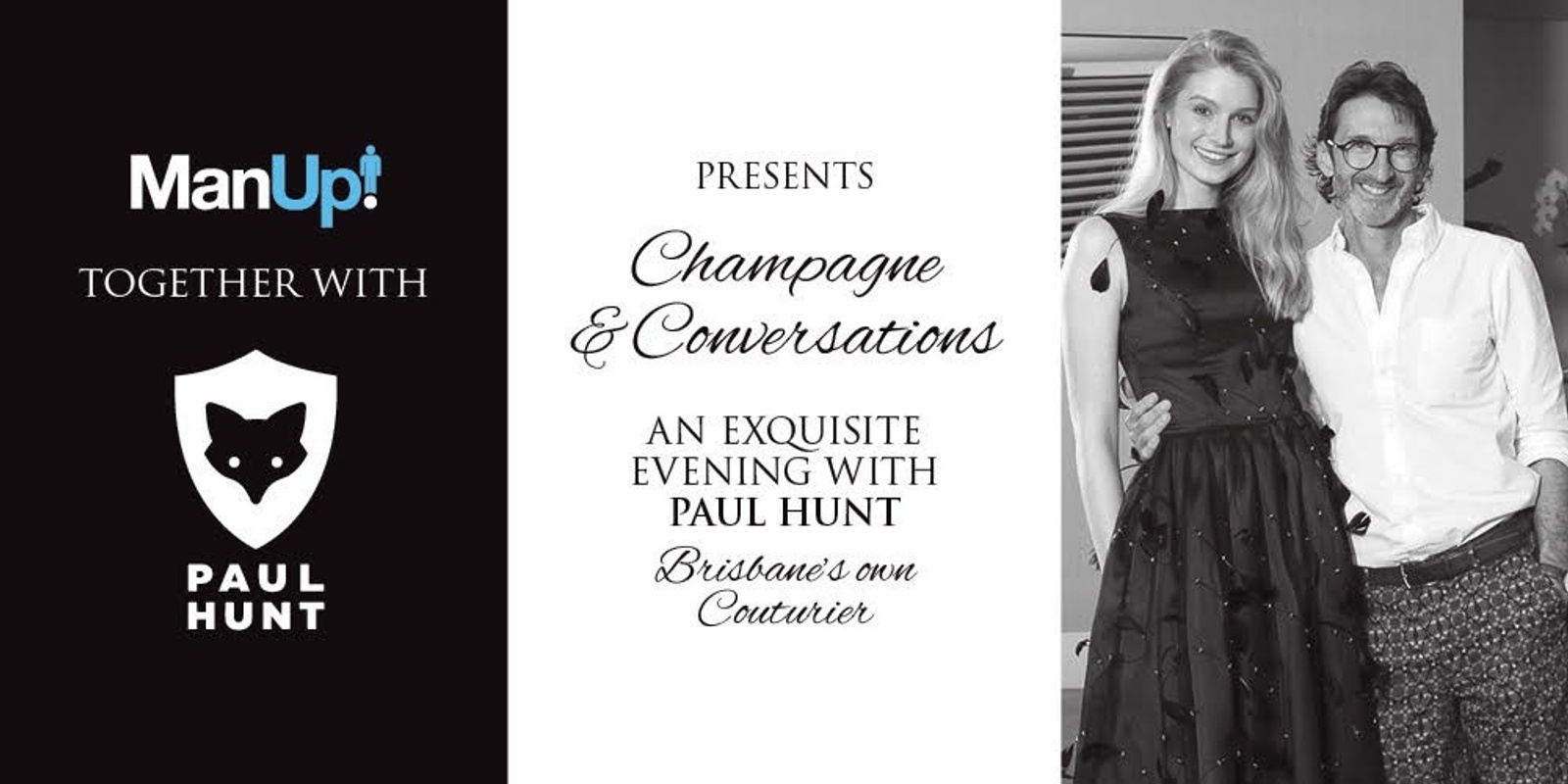 Banner image for Champagne & Conversation with Brisbane Couturier Paul Hunt
