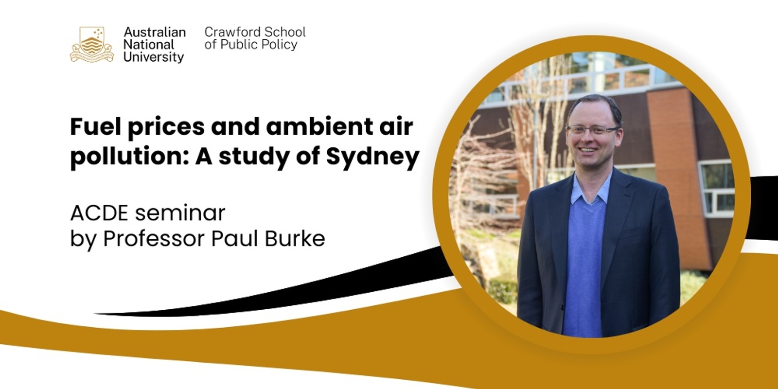 Banner image for ACDE Seminar: Fuel prices and ambient air pollution: A study of Sydney