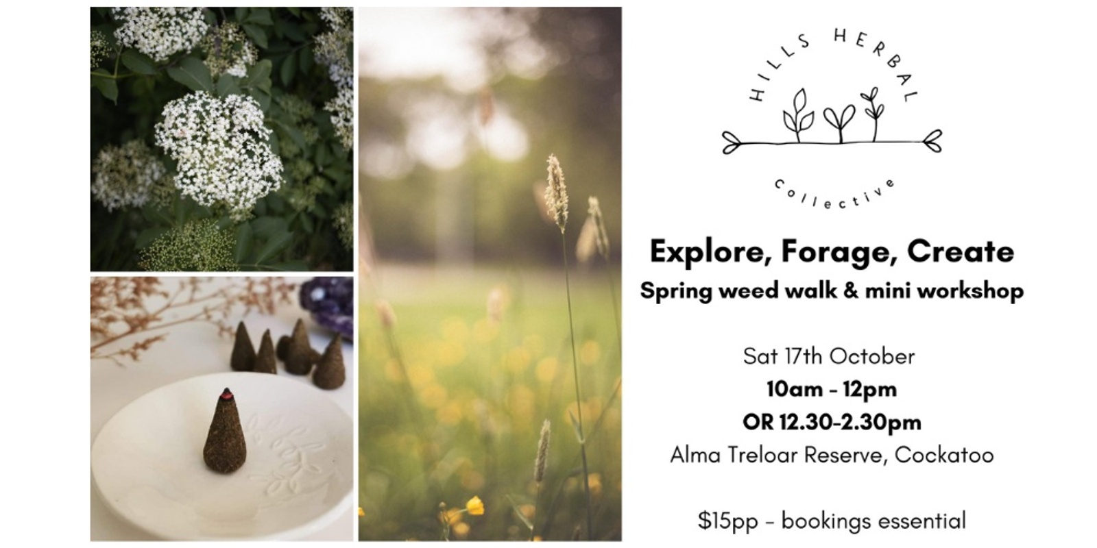 Banner image for Explore, Forage, Create: Spring weed walk & mini workshop 10am & 12.30pm sessions available