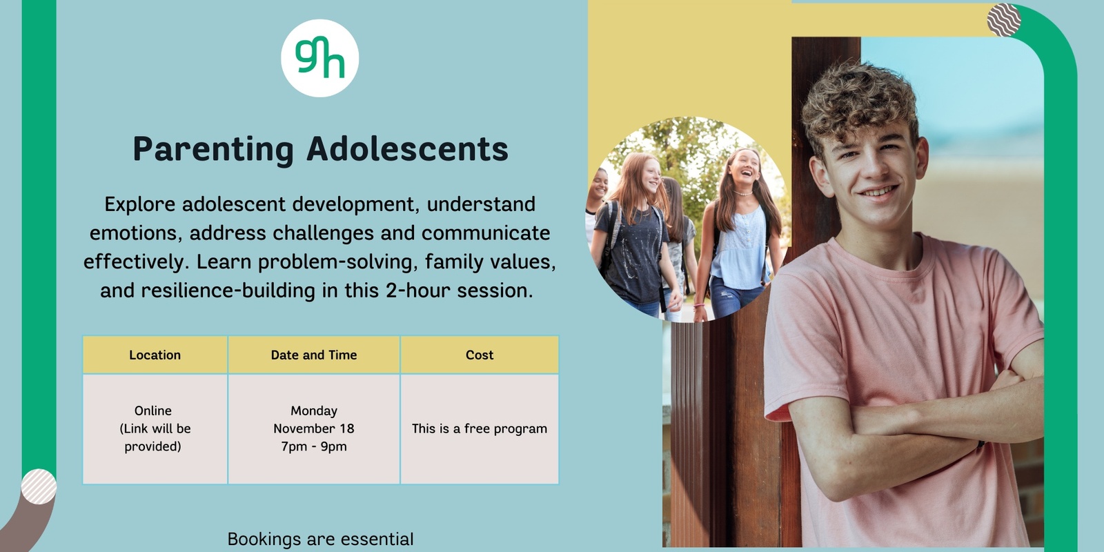 Banner image for Parenting Adolescents