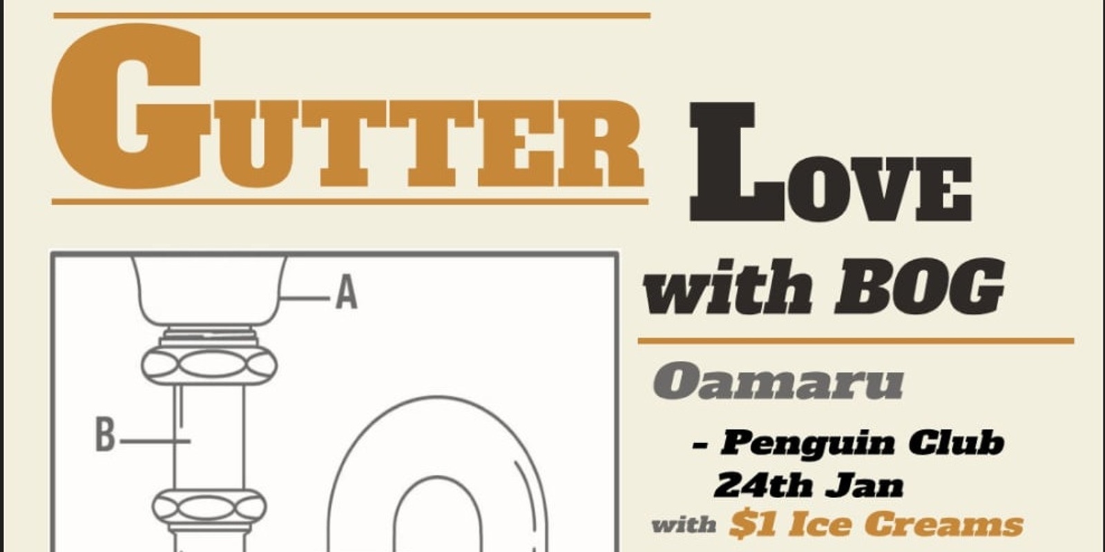 Banner image for BOG and Gutterlove Summer Tour (Oamaru)