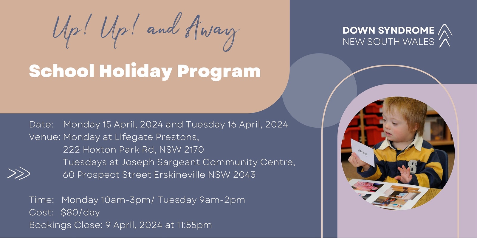 Banner image for Expression of Interest: Up Up & Away School Holidays Program 