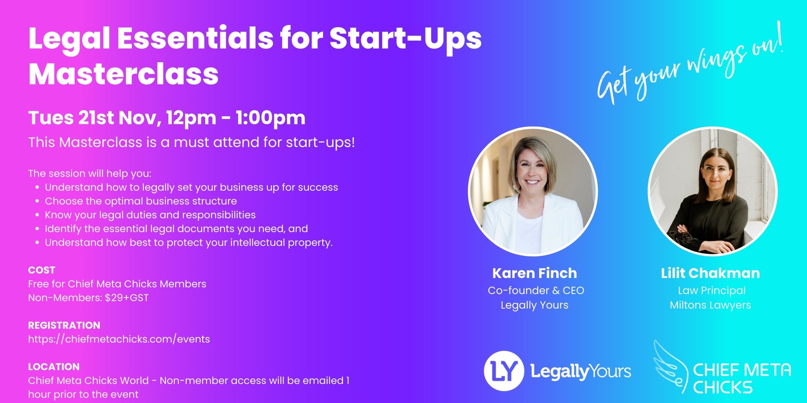 Banner image for Legal Essentials for Start-Ups