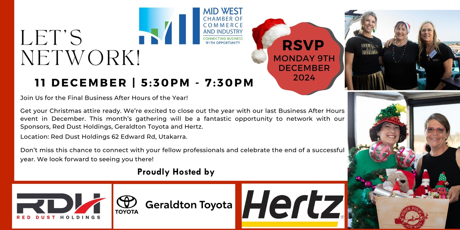 Banner image for Business After Hours - 11 December 2024