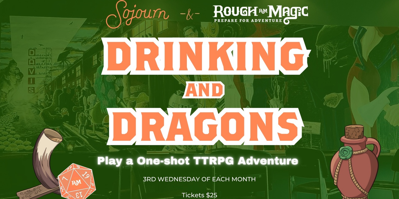 Banner image for Drinking & Dragons at The Sojourn