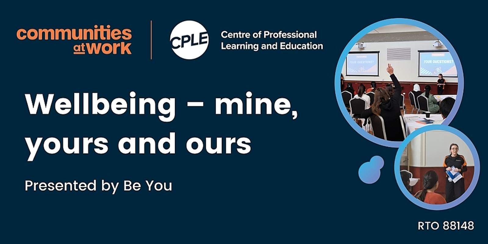 Banner image for Wellbeing – mine, yours and ours. Let’s consider how our own wellbeing practices support children’s wellbeing.