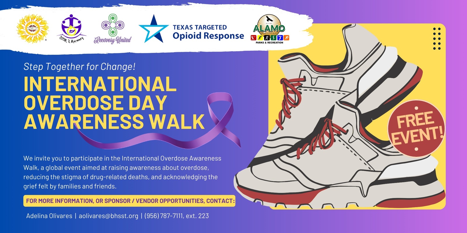 Banner image for International Overdose Awareness Day Walk