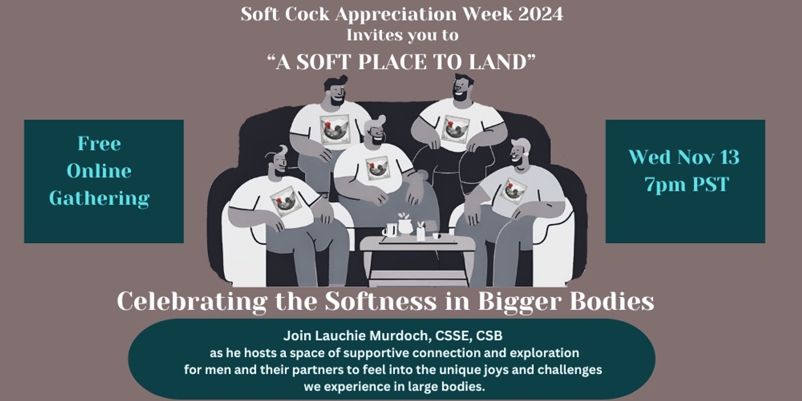 Banner image for Celebrating the Softness in Bigger Bodies- Soft Cock Appreciation Week 2024