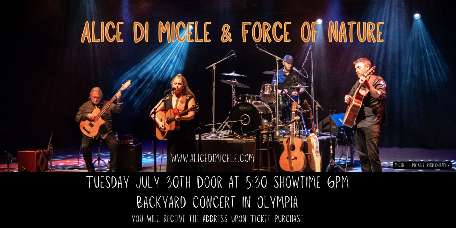 Banner image for Alice Di Micele & Force of Nature in OLYMPIA 7/30/24