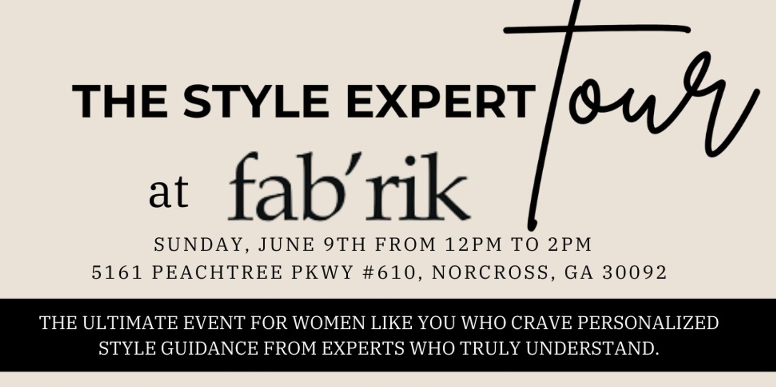 Banner image for The Style Expert Tour 