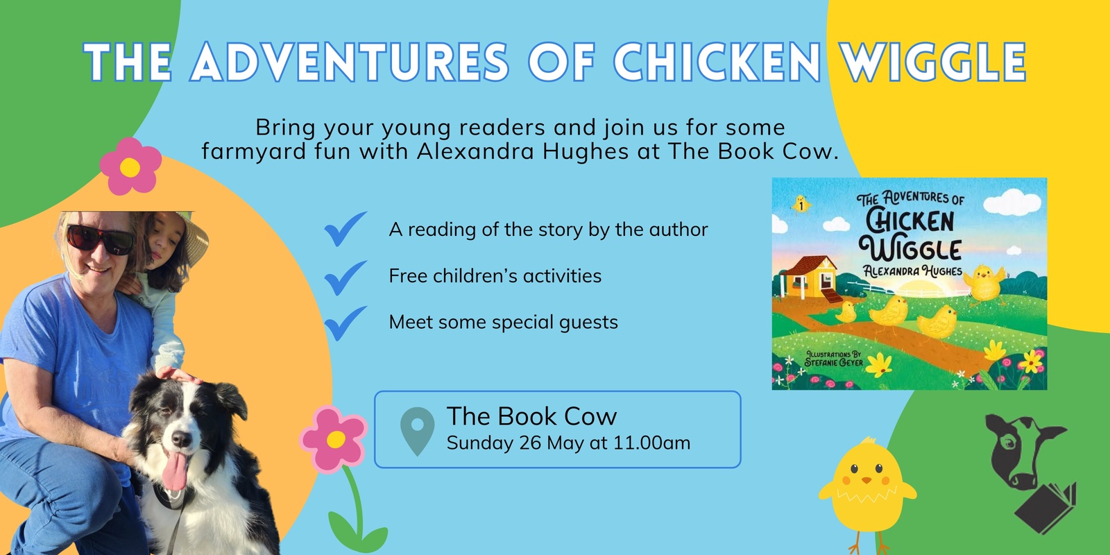 Banner image for Book Launch - The Adventures of Chicken Wiggle by Alexandra Hughes