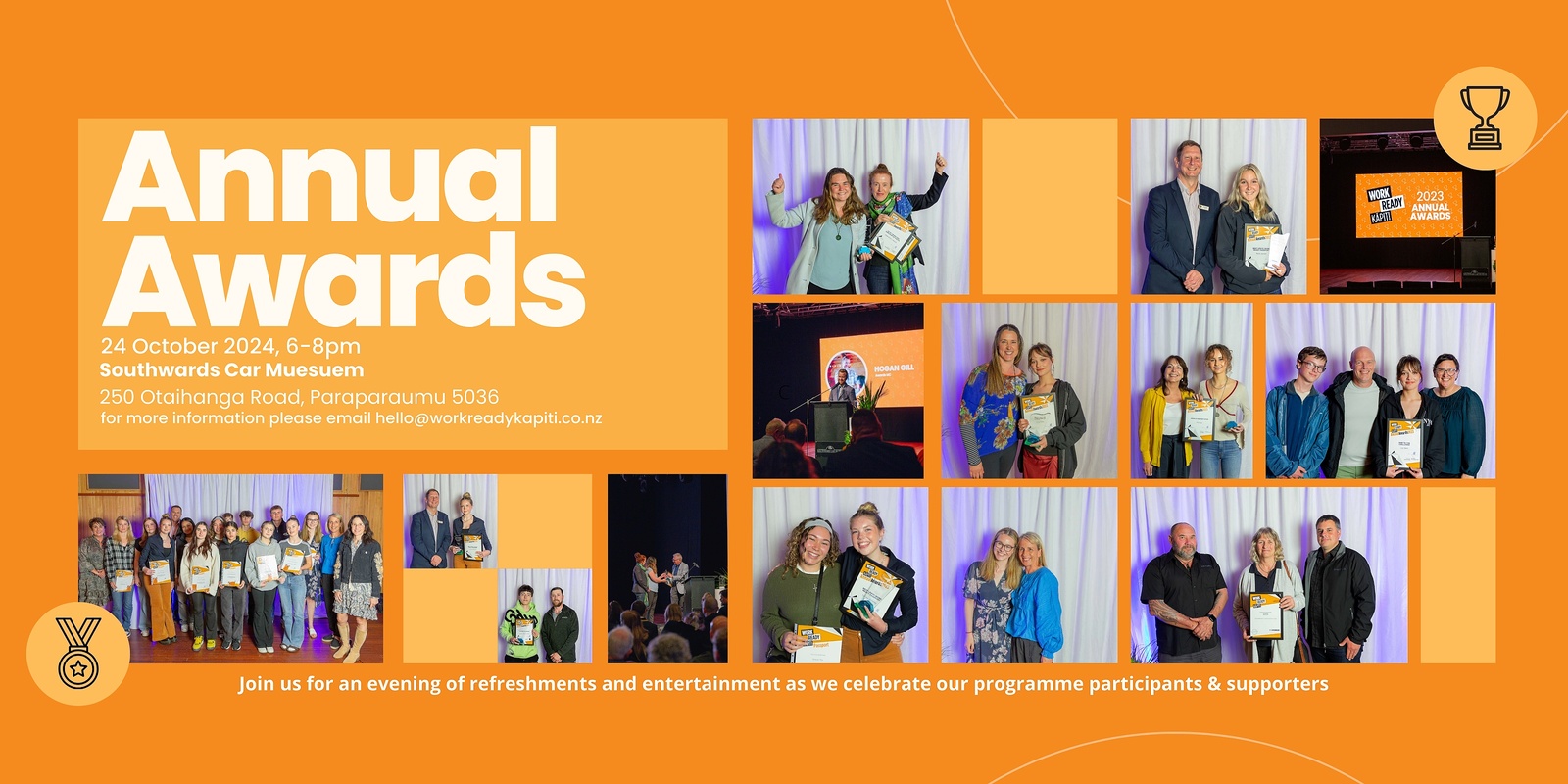 Banner image for Work Ready Kāpiti Annual Awards 2024