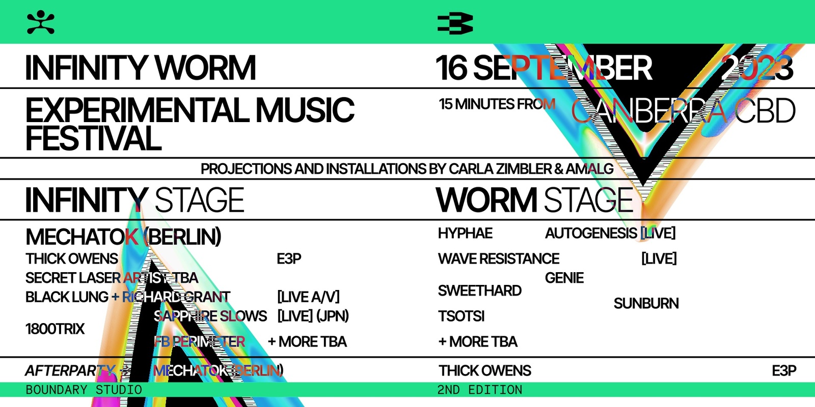 Banner image for Infinity Worm II: Canberra Electronic Music Festival w/ Mechatok (Berlin)