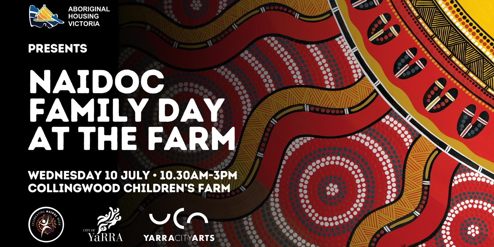 Banner image for Aboriginal Housing Victoria's NAIDOC Family Day at the Farm