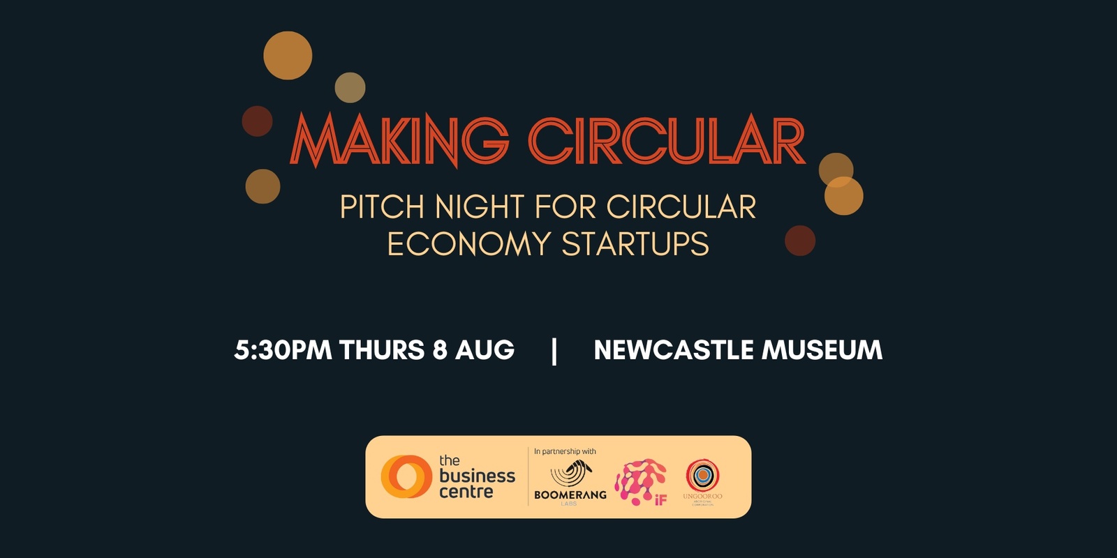 Banner image for Making Circular Pitch Night for Hunter Valley Startups