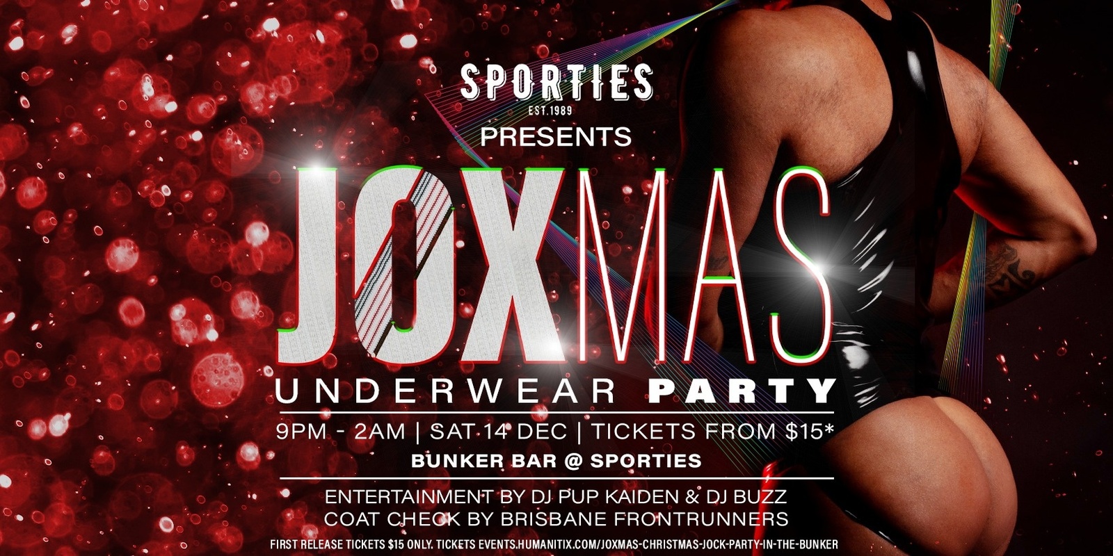 Banner image for JOXMAS: Christmas Underwear Party in the Bunker @ Sporties