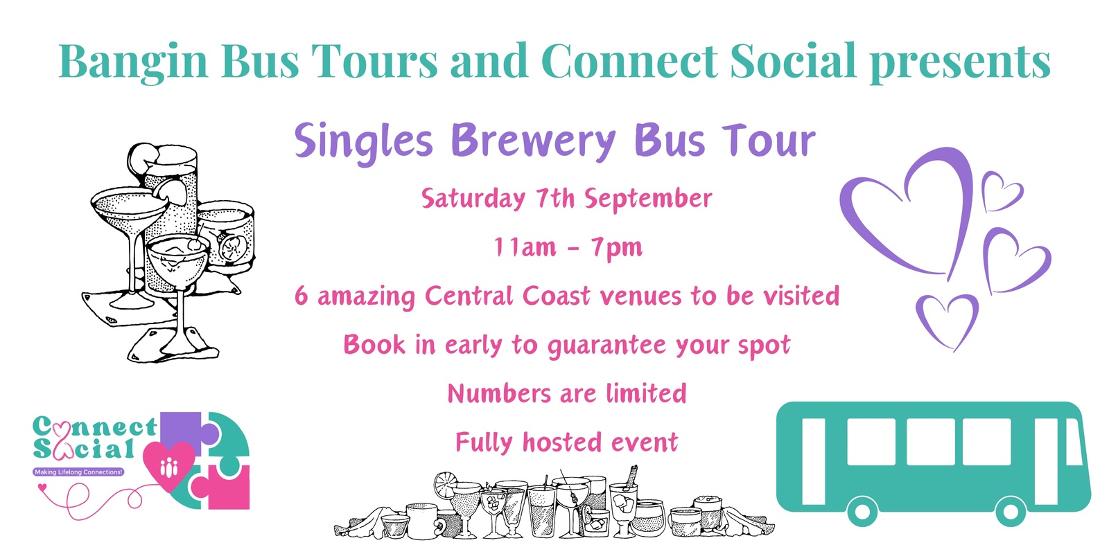 Banner image for Singles Brewery Bus Tour