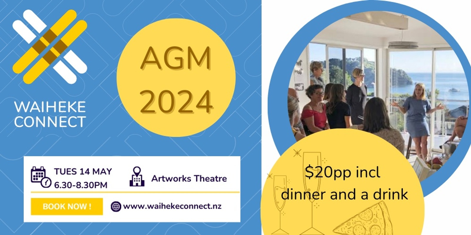 Banner image for Waiheke Connect AGM 2024 and social