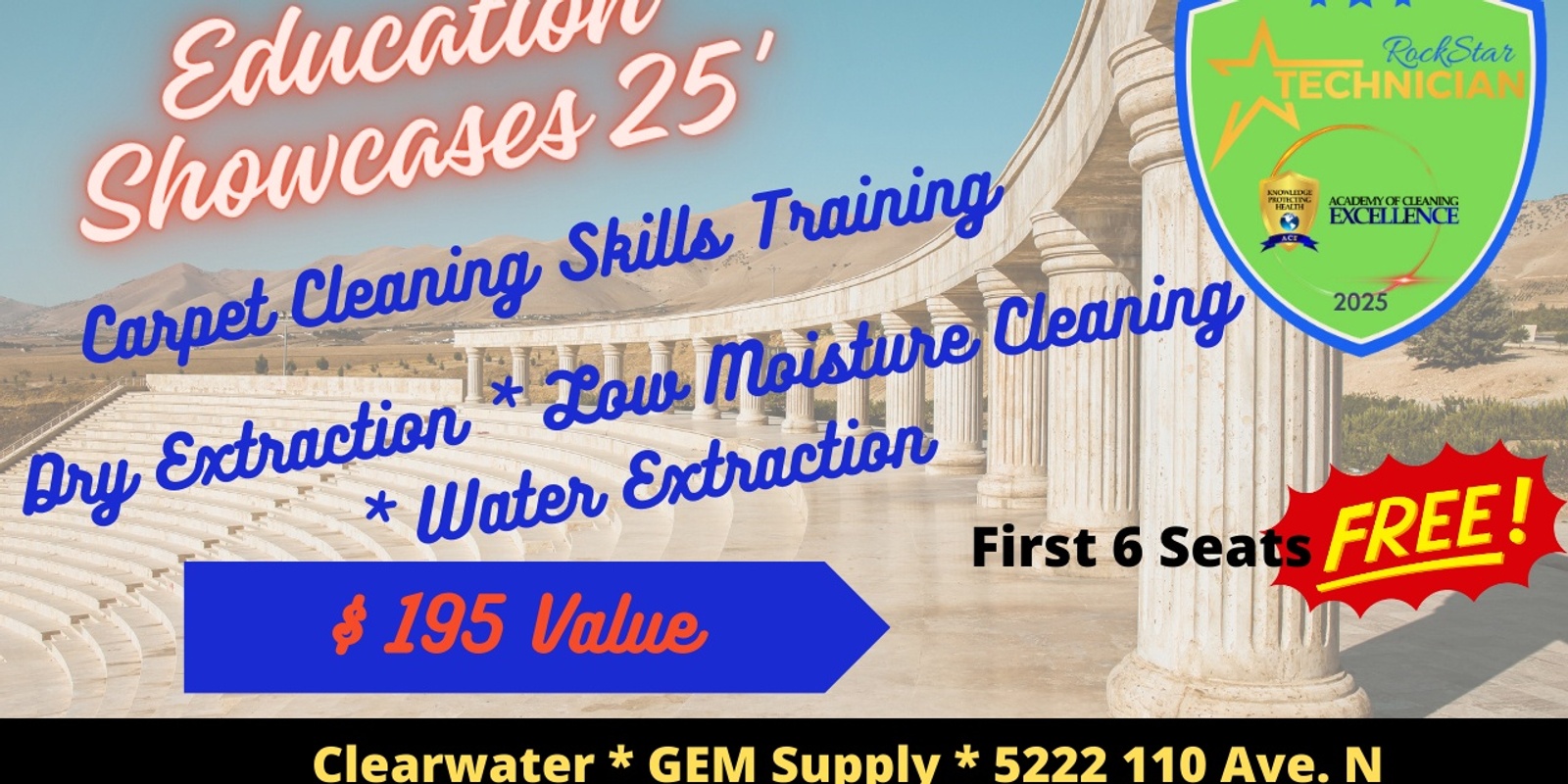 Banner image for Education Showcase * Carpet Care & Restoration * Clearwater * 7/15/25