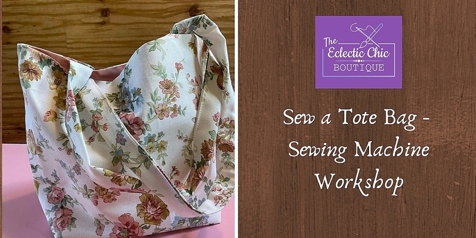 Banner image for Sew a Tote Bag - Sewing Machine Workshop for Beginners