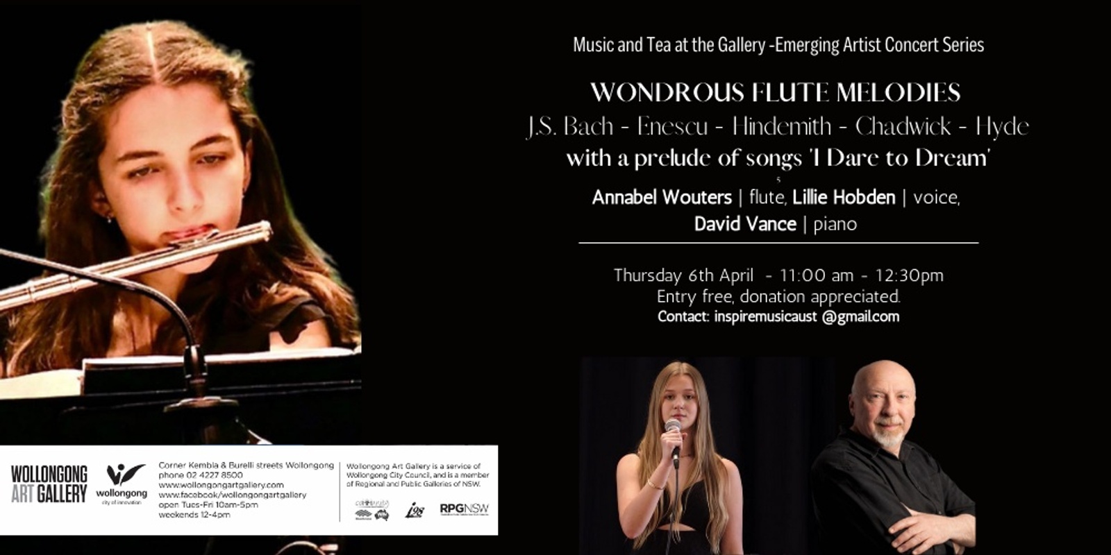 Banner image for Music and Tea at the Gallery - Wondrous Flute Melodies 