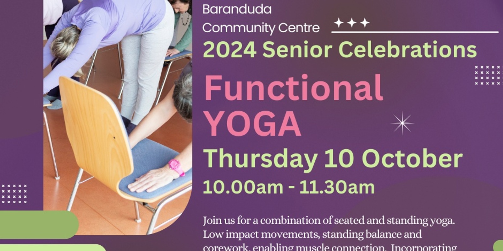 Banner image for SENIORS WEEK activities YOGA