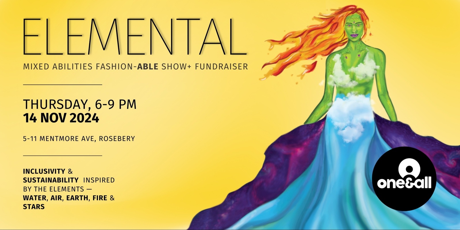 Banner image for ELEMENTAL - One&All's Fashion-Able Show & Fundraiser 