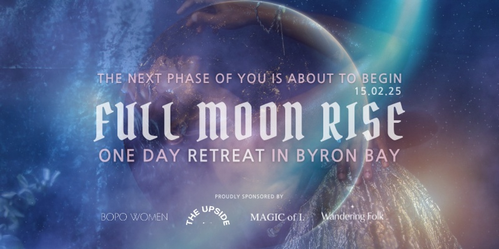 Banner image for Full Moon Rise One Day Retreat in Byron Bay