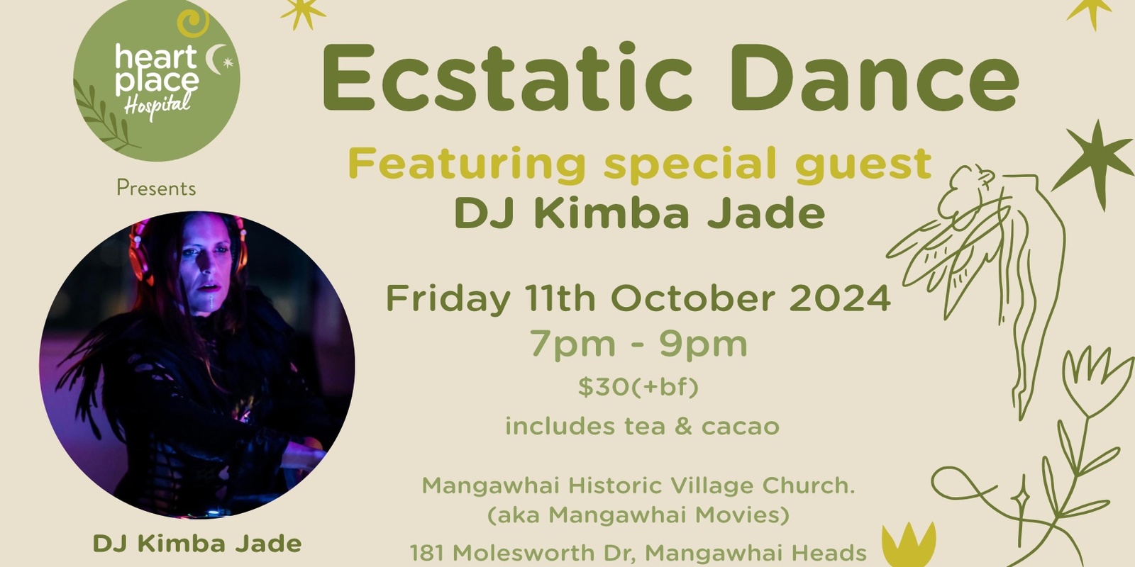 Banner image for Ecstatic Dance featuring DJ Kimba Jade