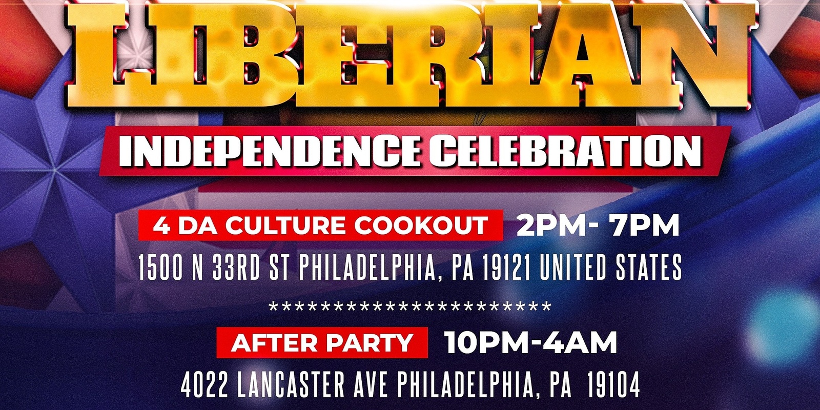 Banner image for LIBERIAN INDEPENDENCE CELEBRATION - PHILLY