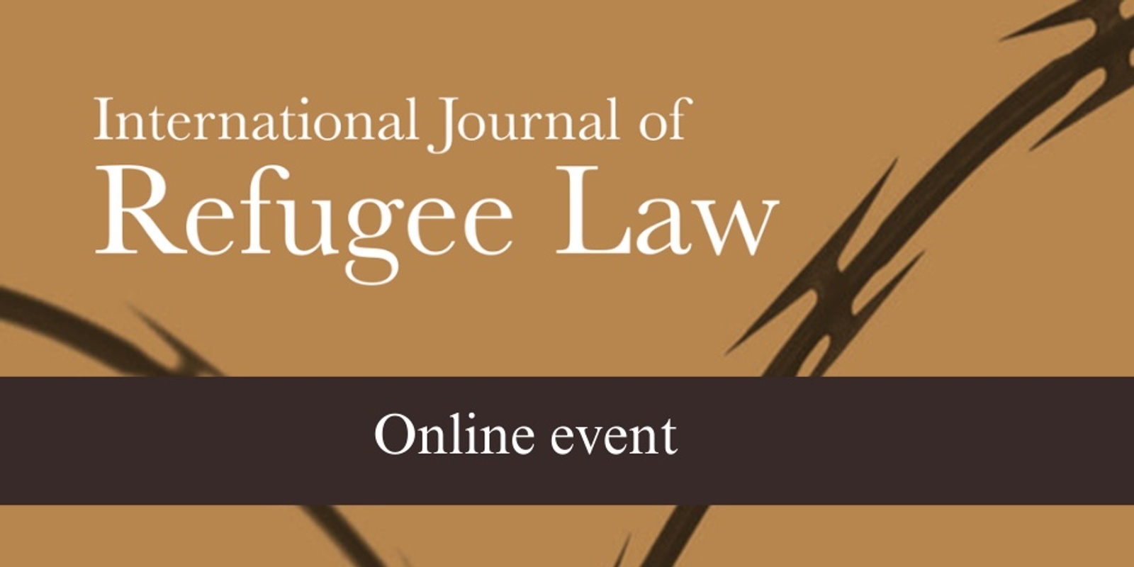 Banner image for Meet the editors: How to get published in the International Journal of Refugee Law