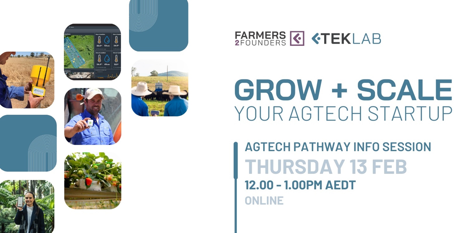 Banner image for Grow + Scale Your Agtech Startup (Feb)