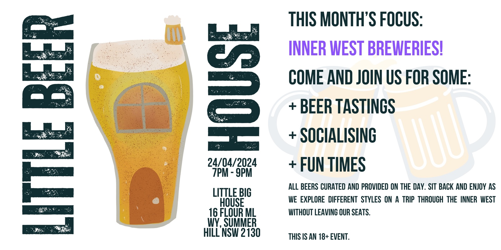Banner image for Little Beer House - Beer tastings of the Inner West