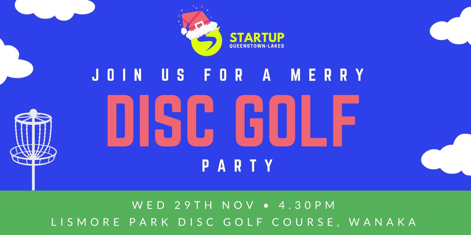 Banner image for Startup Social Wanaka - Christmas Disc Golf Party