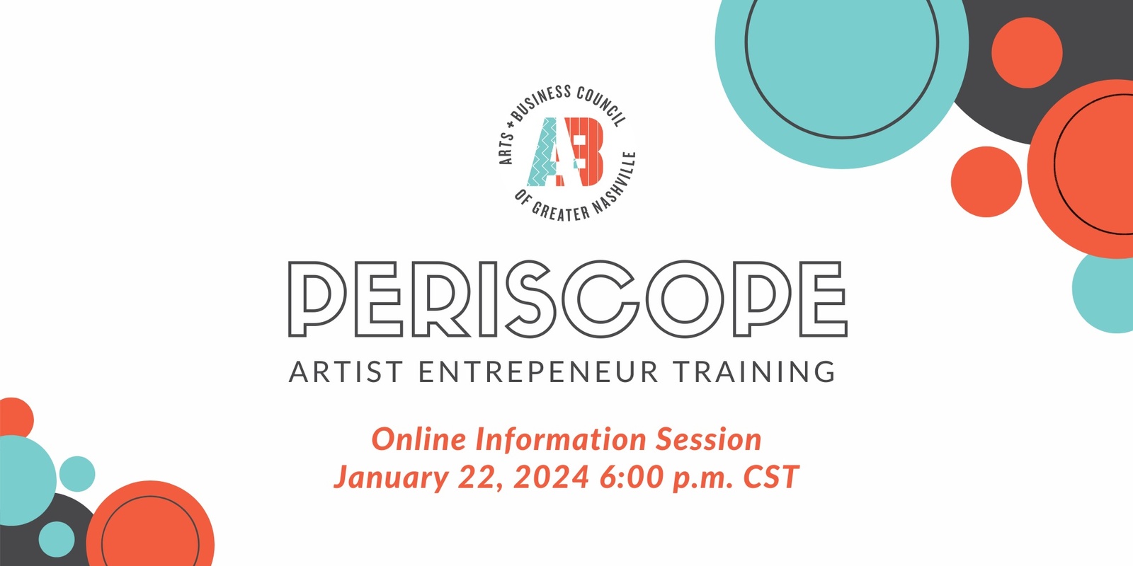 Banner image for Periscope: Artist Entrepreneur Training Information Session