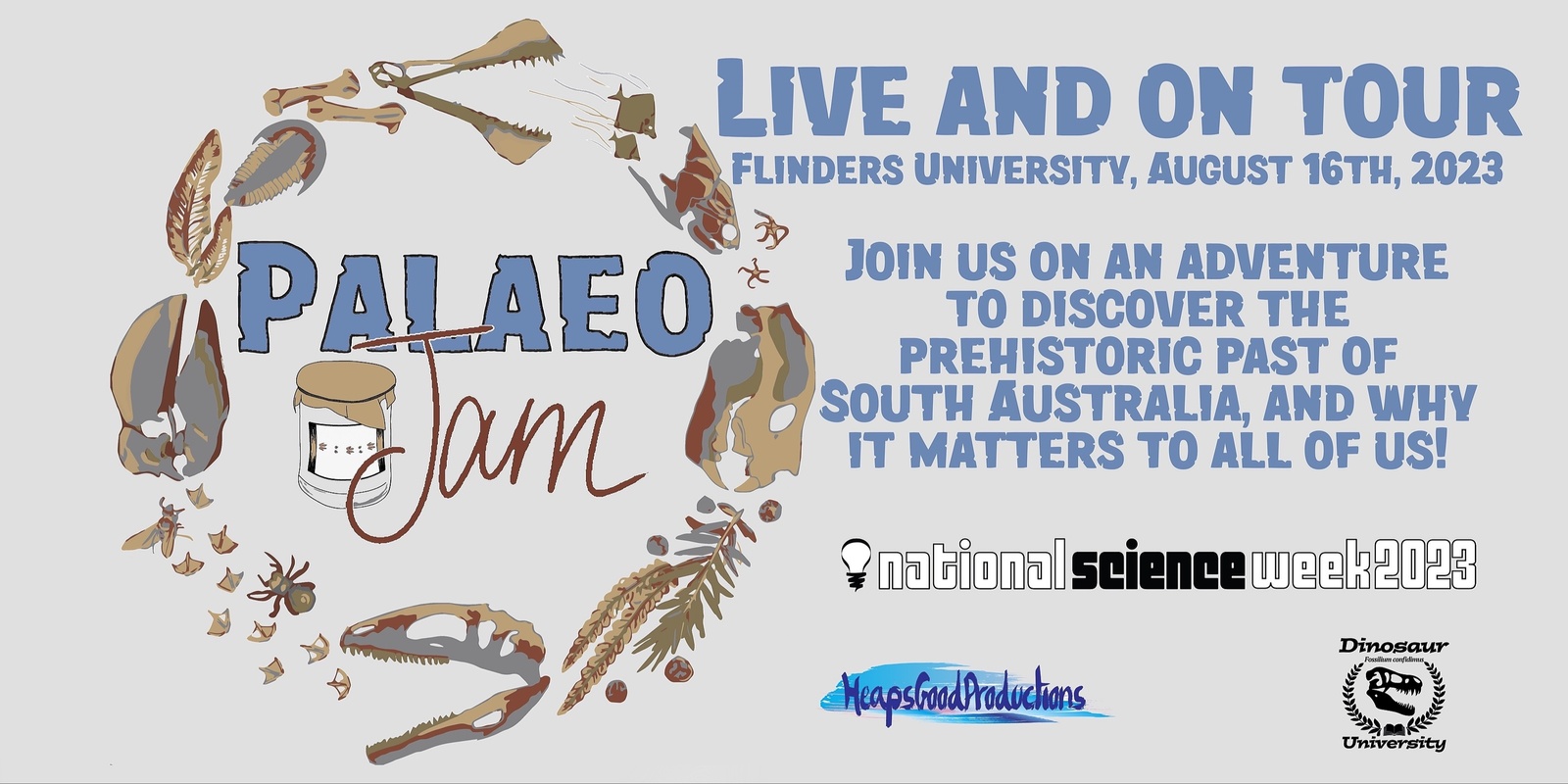 Banner image for Palaeo Jam- Live at Flinders University