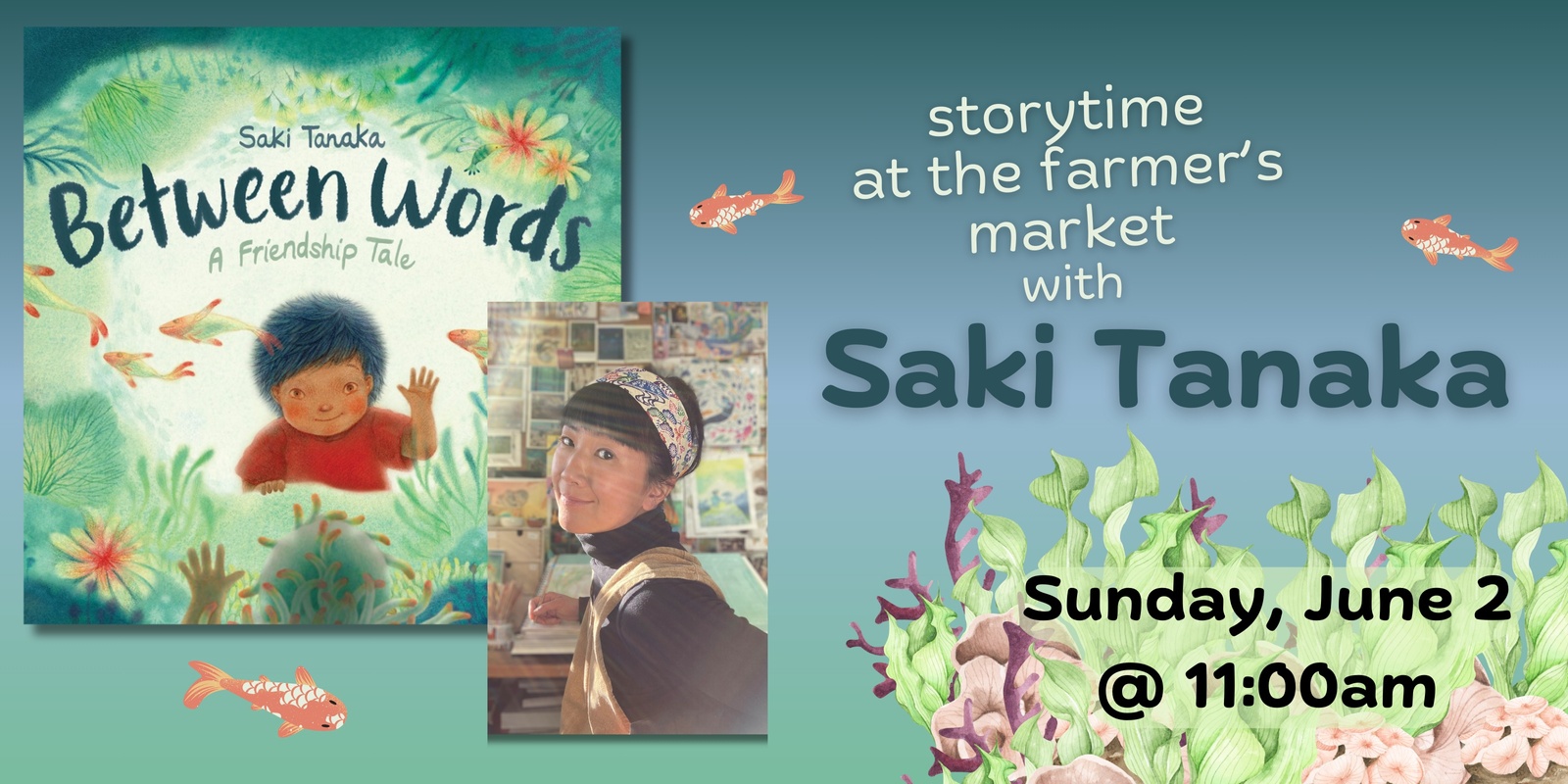 Banner image for A Farmer's Market Storytime with Saki Tanaka