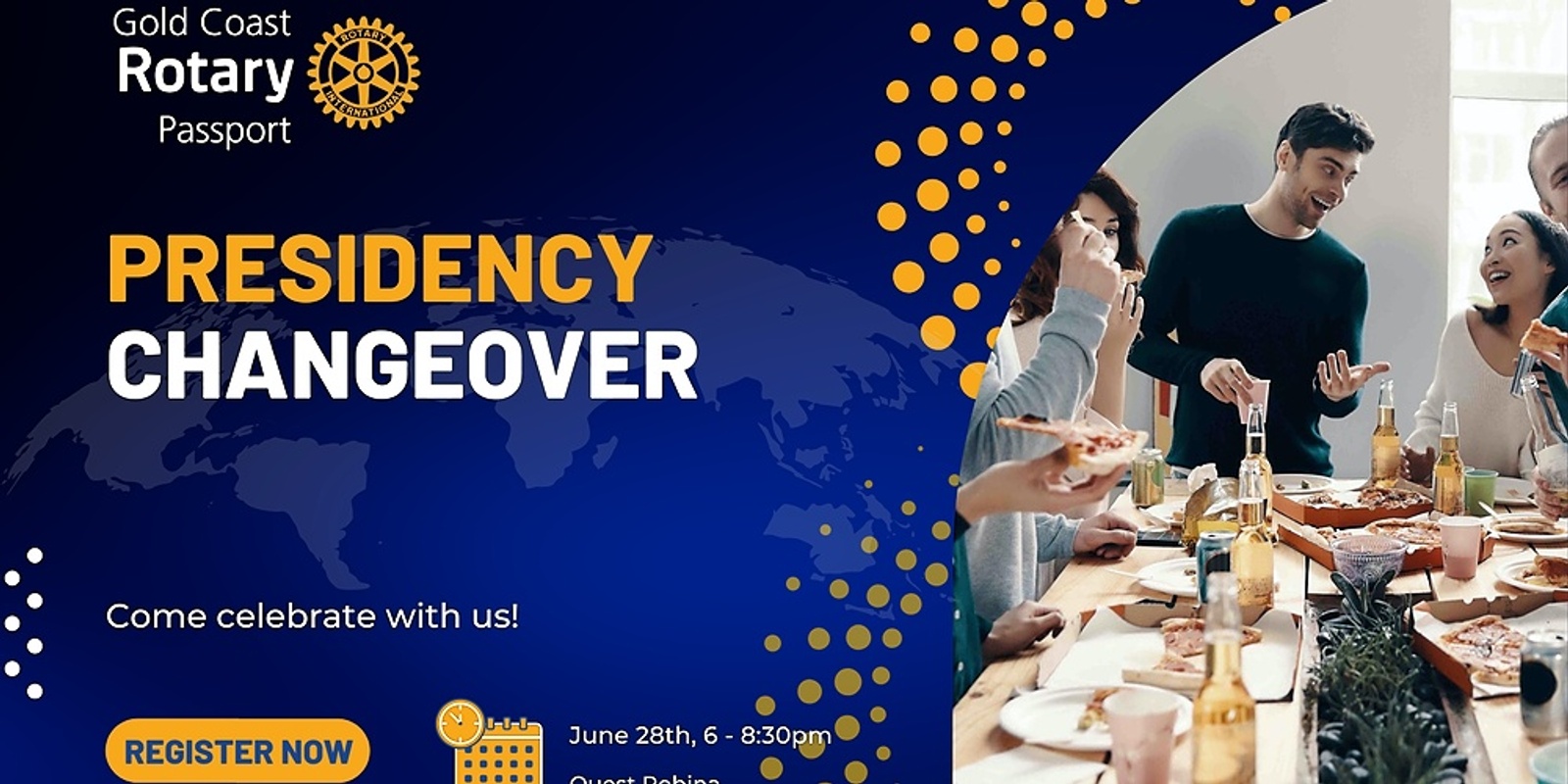 Banner image for Gold Coast Passport Rotary Club - Changeover Presidency Celebrations