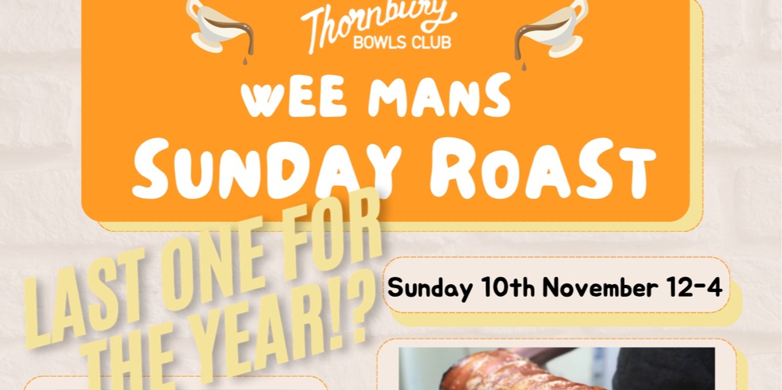 Banner image for Wee Mans Sunday Roast