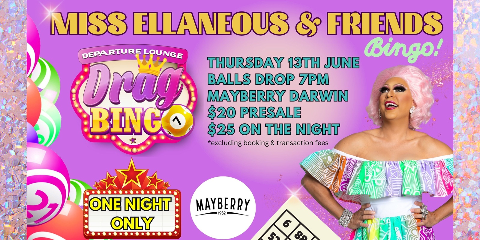 Banner image for Special Edition: Miss Ellaneous & Friends Departure Lounge Drag Bingo