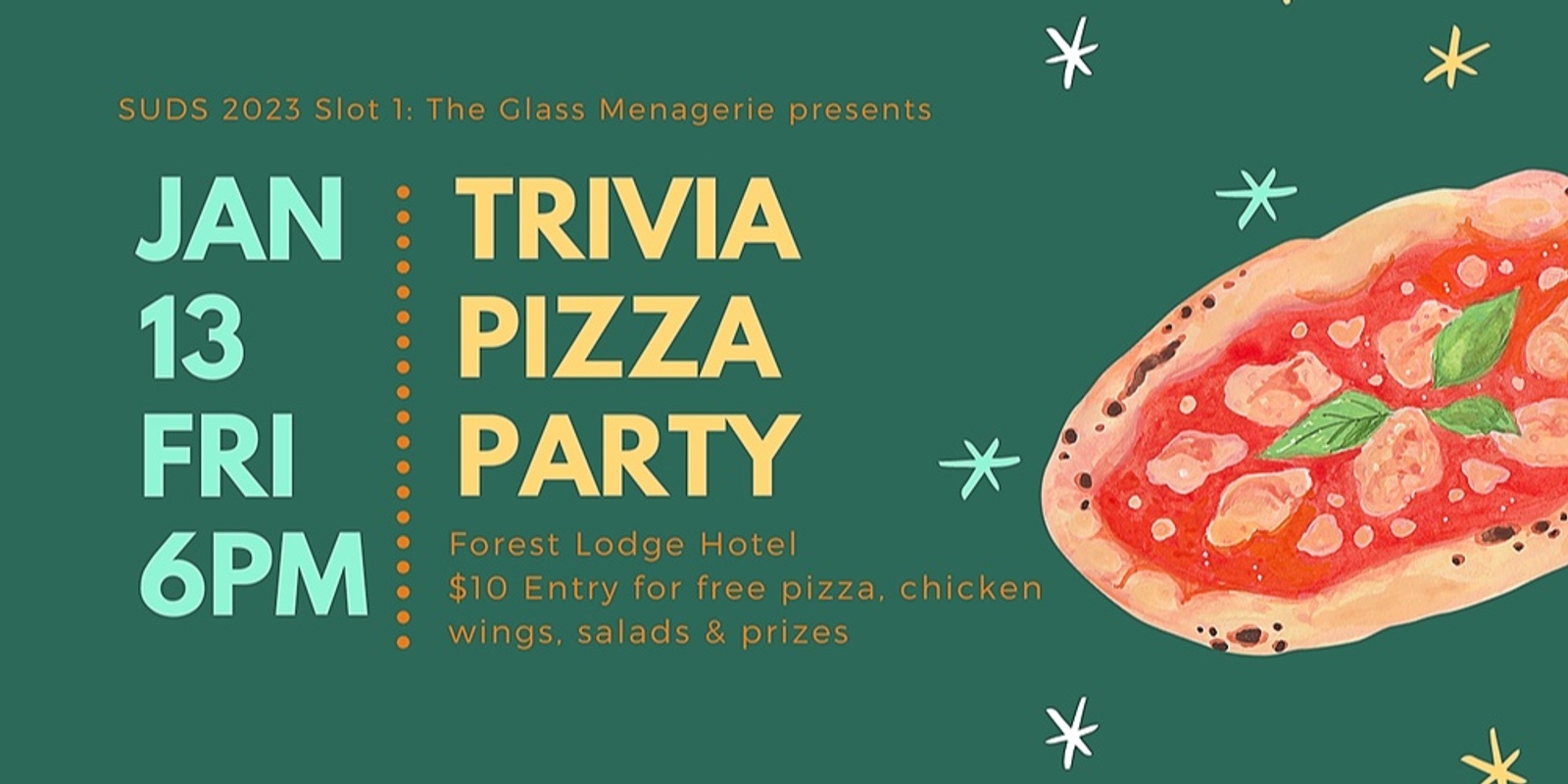 Banner image for SUDS Fundraiser: The Glass Menagerie - Trivia Pizza Party 