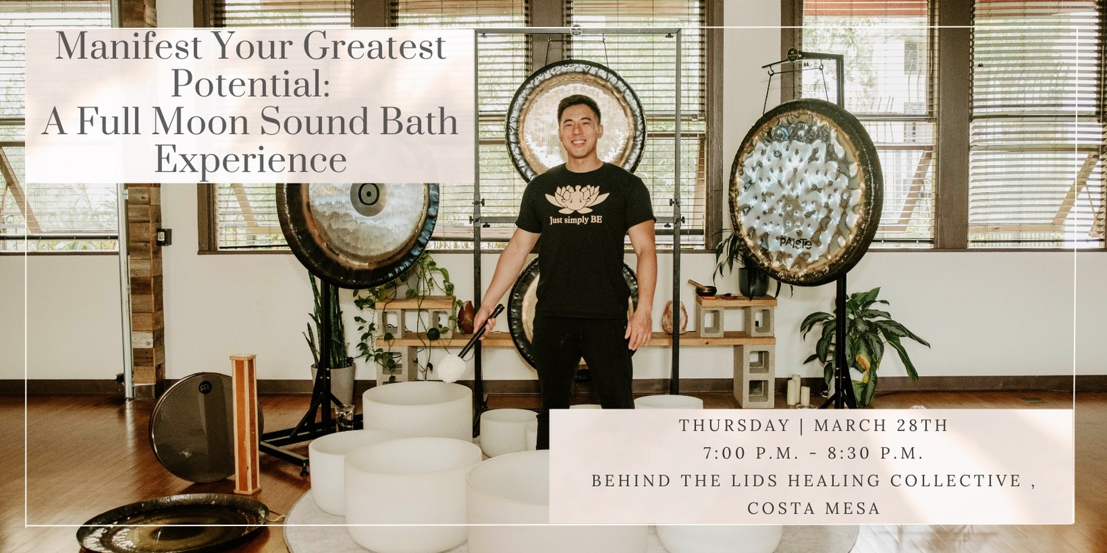 Banner image for Manifest Your Greatest Potential: A Full Moon Sound Bath Experience + CBD (Costa Mesa)