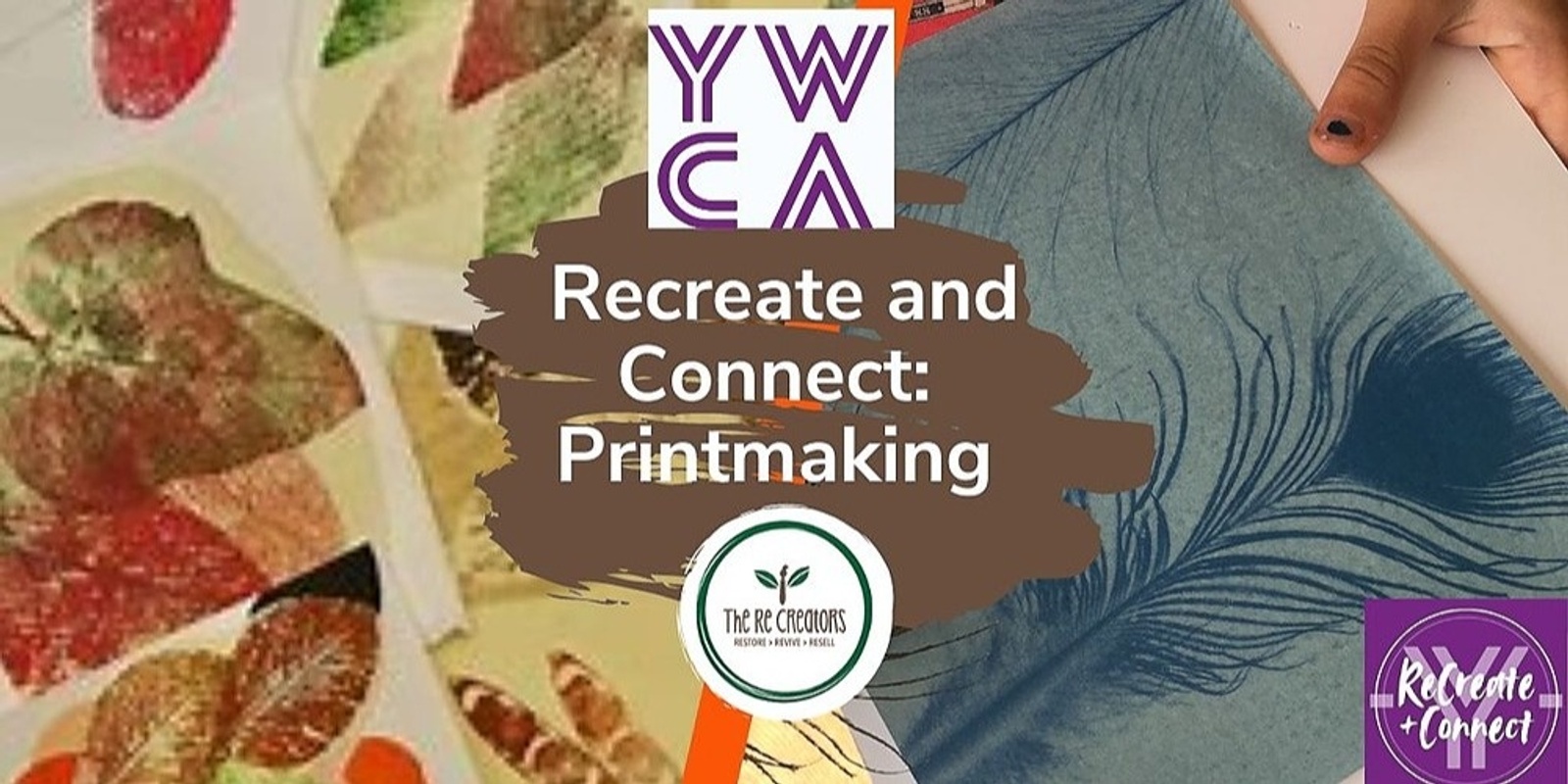 Banner image for Recreate & Connect: Printmaking, YWCA Hamilton, Saturday 1 July 11.00 am- 1.00 pm