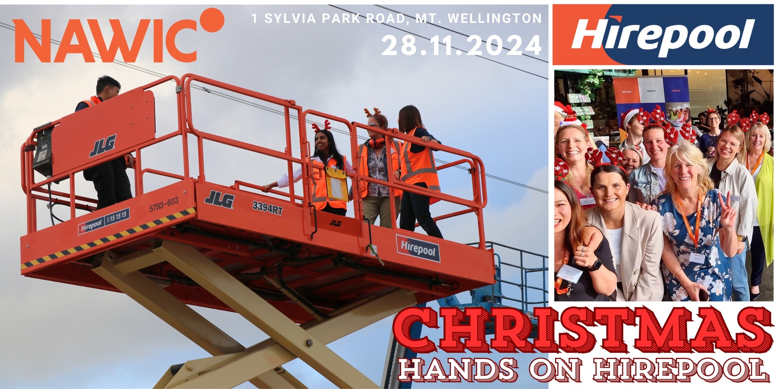 Banner image for NAWIC Auckland Hands on Hirepool Christmas 2024