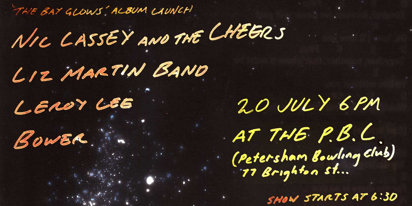 Banner image for The Bay Glows Album Launch