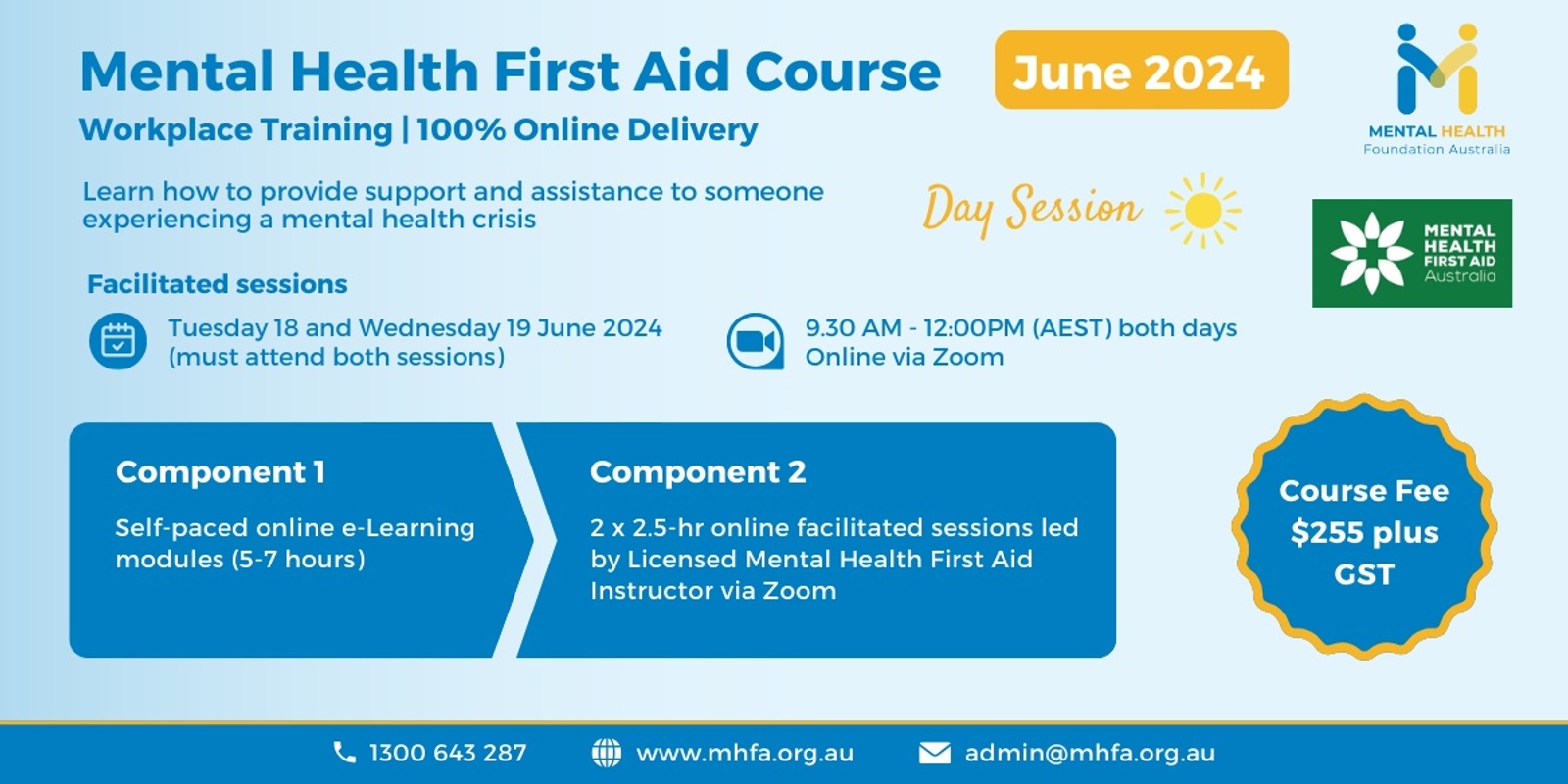 Banner image for (SOLD OUT) Online Mental Health First Aid Course - June 2024