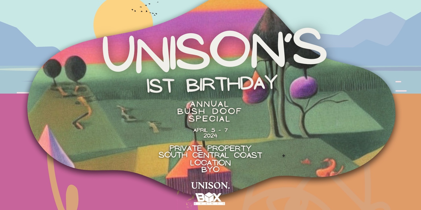 Banner image for UNISON'S 1ST BIRTHDAY 3 DAY FESTIVAL