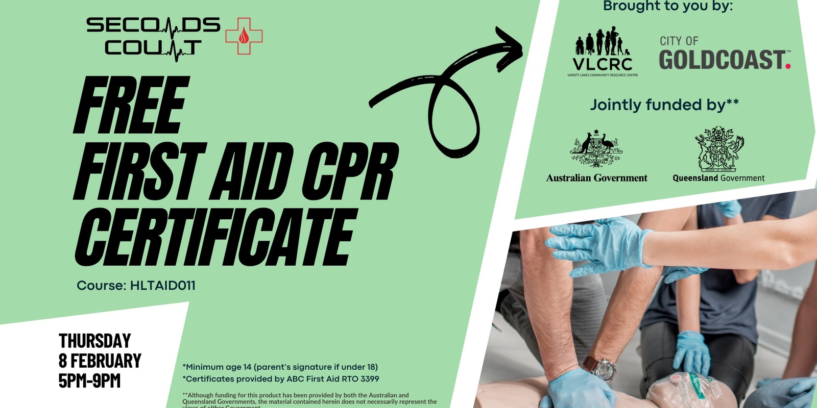 Free First Aid Certificate (blended delivery) Humanitix