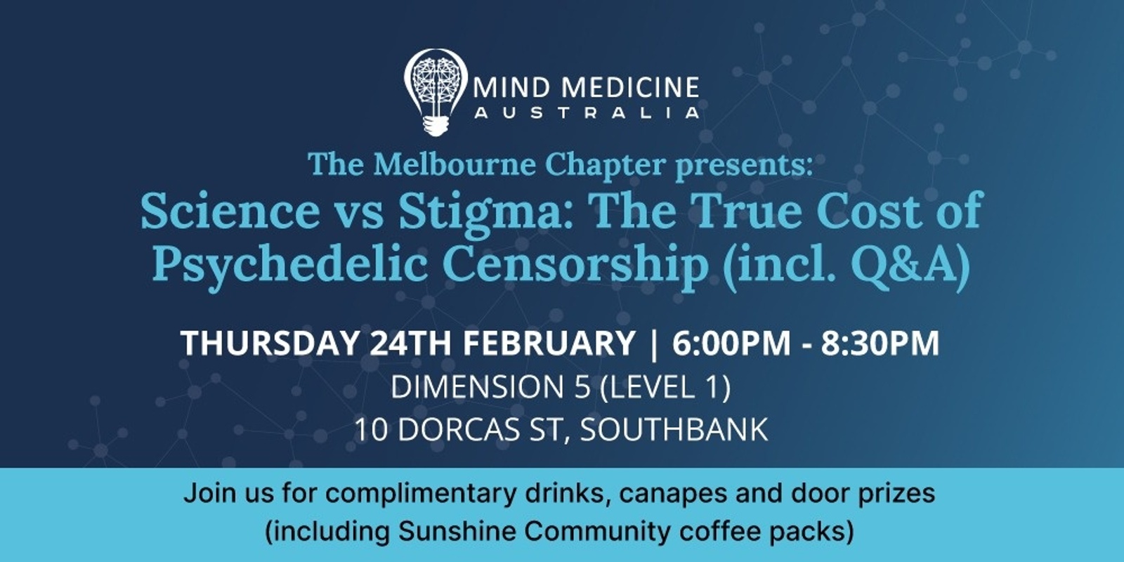 Banner image for Mind Medicine Australia Short Film Screening: Science vs Stigma and Q&A Panel