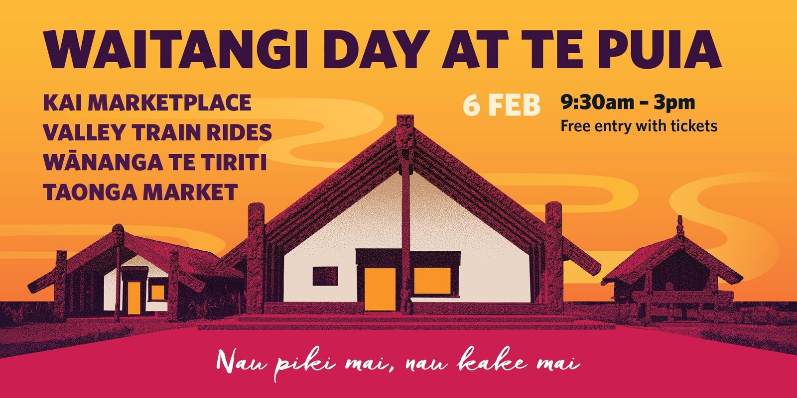 Banner image for Waitangi Day 2025 at Te Puia